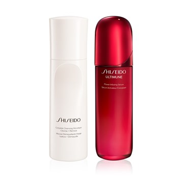SHISEIDO - ULTIMUNE & CLEANSING FOAM DUO - Nemlendiren Cilt Temizleyici Köpük & Cilt Savunmasını Güçlendiren ve Yaşlanmayı Yavaşlatan Serum Seti