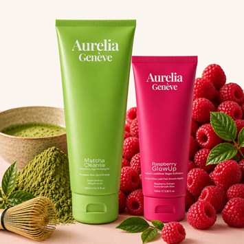AURELIA GENÈVE - CLEAR & GLOW SKIN DUO - Arındırıcı Vegan Yüz Temizleme Jeli & Işıltı Kazandıran Vegan PeelingSeti