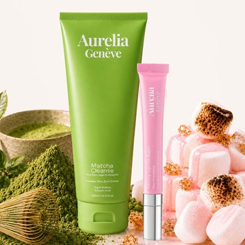 AURELIA GENÈVE - THE CLEAN & GLOSS ESSENTIALS - Temizleme Jeli & Nemlendirici Etkili Lip Balm Seti