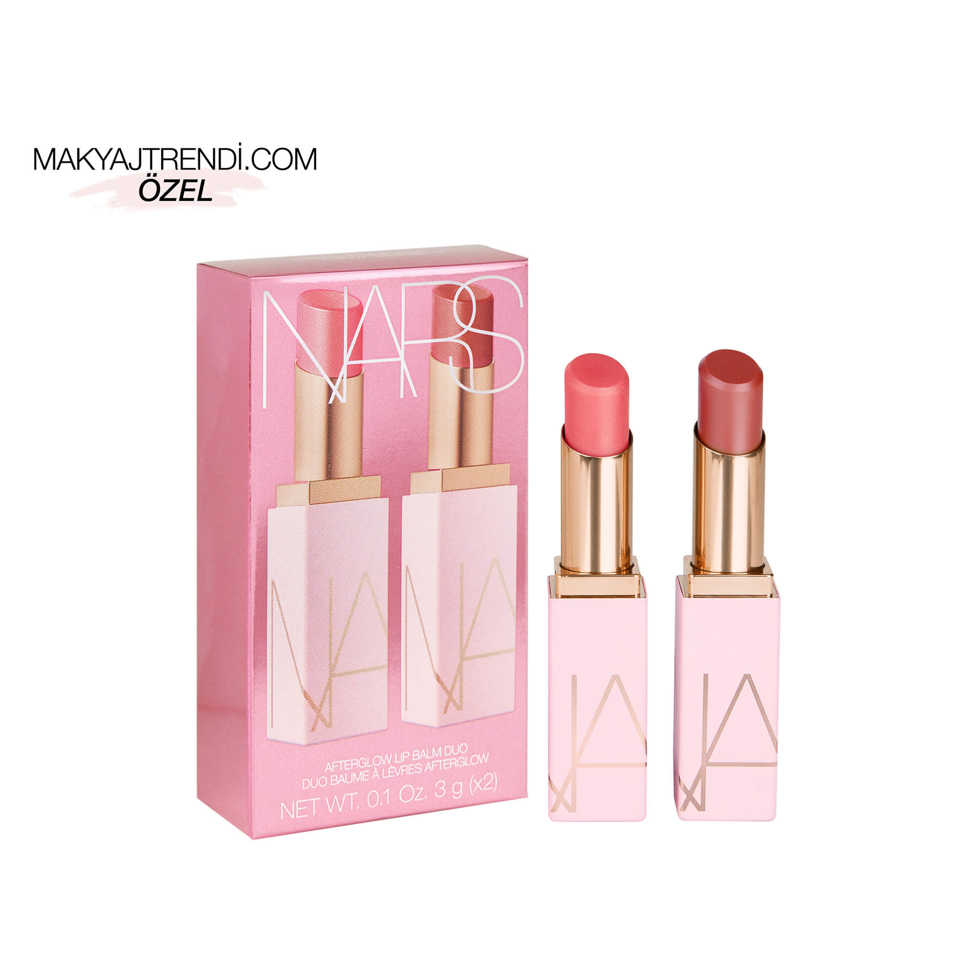 NARS - AFTERGLOW LIP BALM DUO - Yoğun Nemlendirici İkili Renkli Dudak Balmı Seti