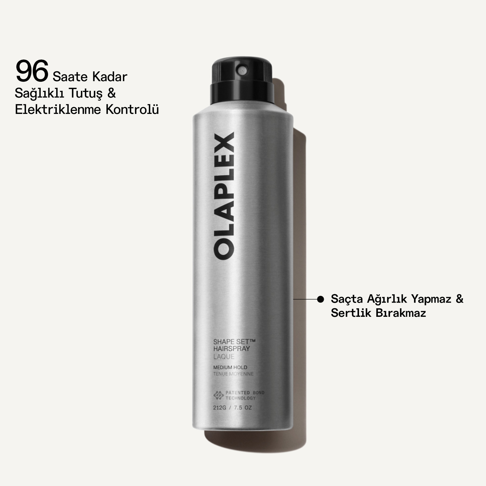 OLAPLEX - SHAPE SET HAIRSPRAY - Ağırlık Hissi Bırakmayan, Onarıcı ve Şekillendirici Sabitleyici Saç Spreyi