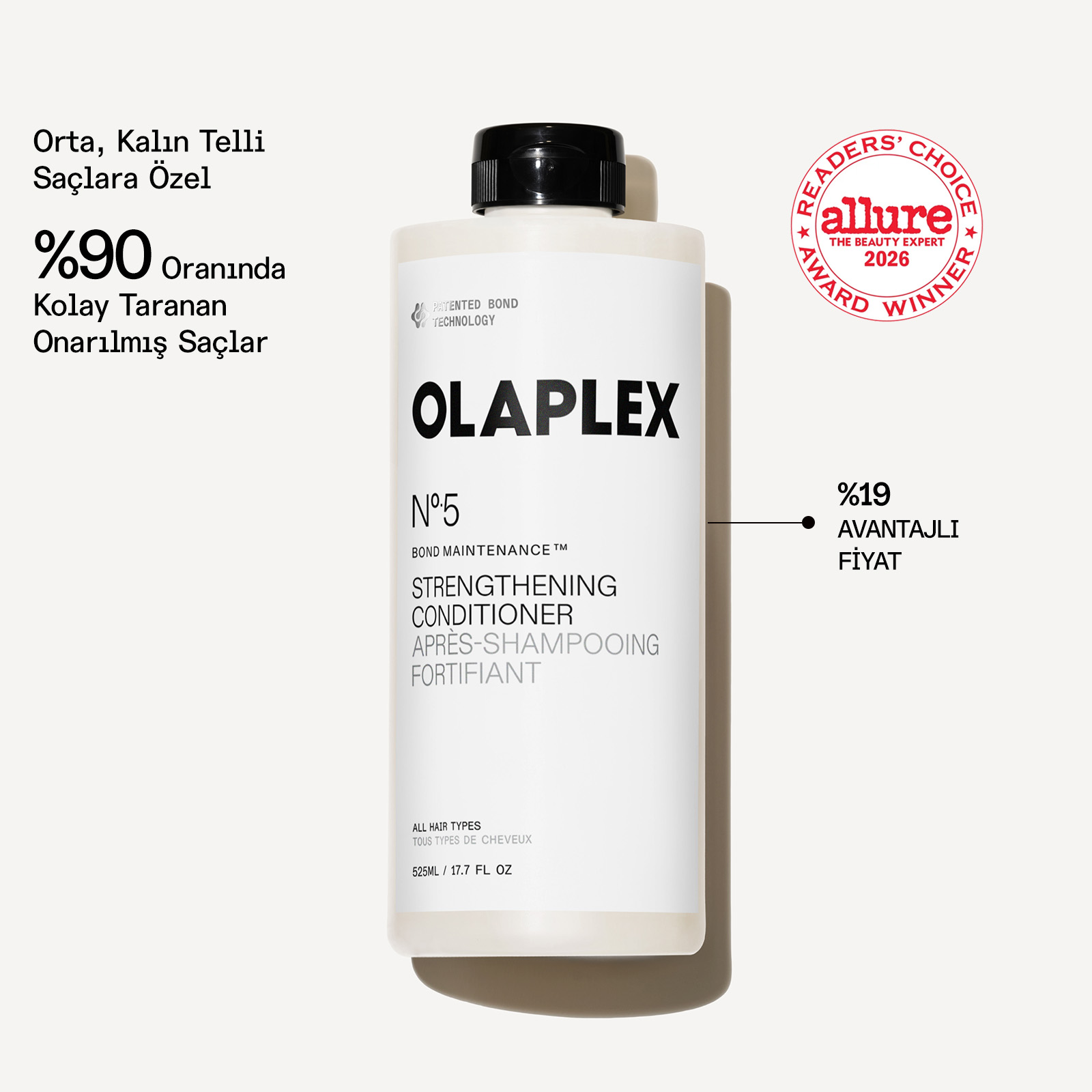 OLAPLEX - No. 5 BOND MAINTENANCE STRENGTHENING CONDITIONER - Bağ Güçlendirici Saç Bakım Kremi