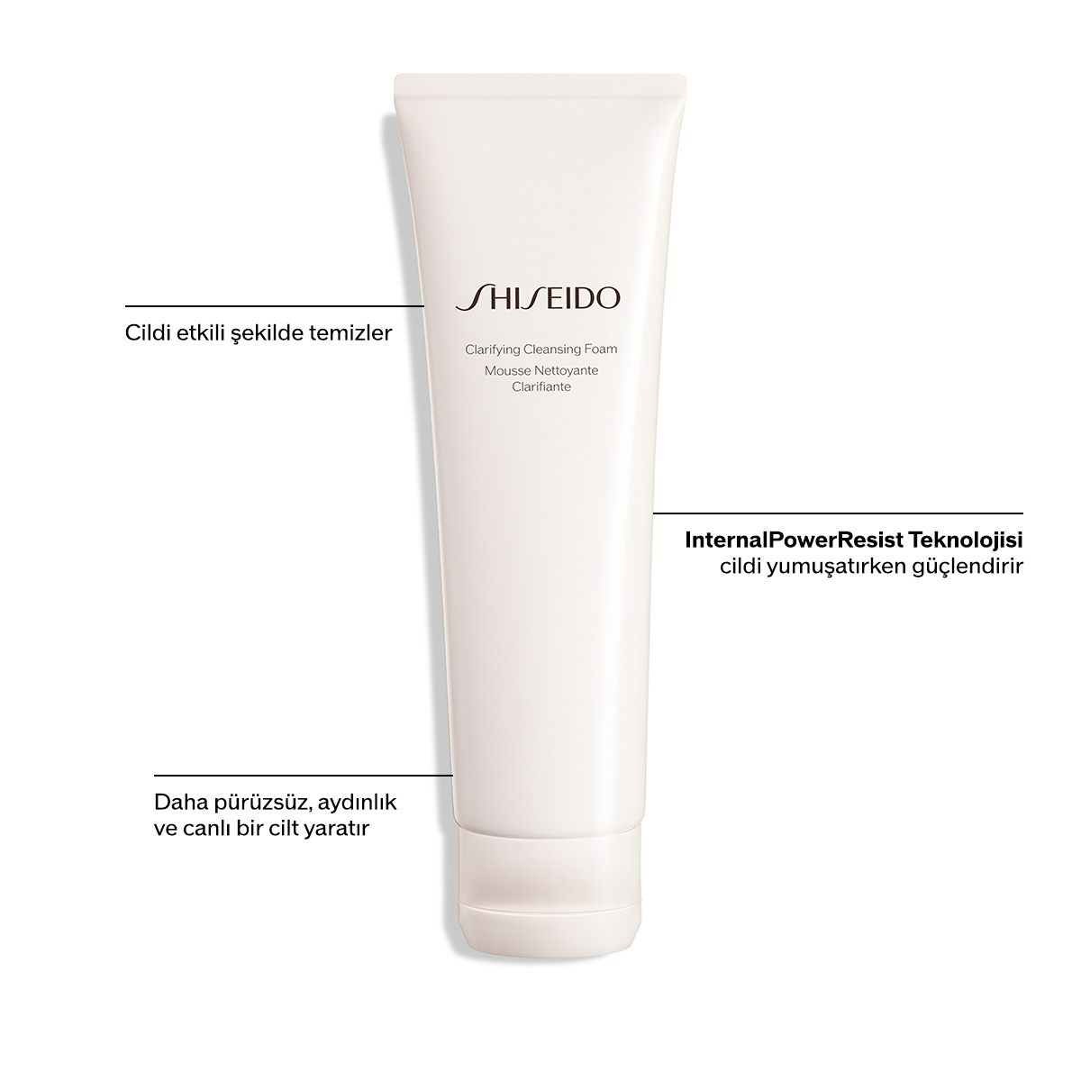 SHISEIDO - CLARIFYING CLEANSING FOAM - Tüm Ciltler İçin Arındırıcı Köpüren Temizleyici