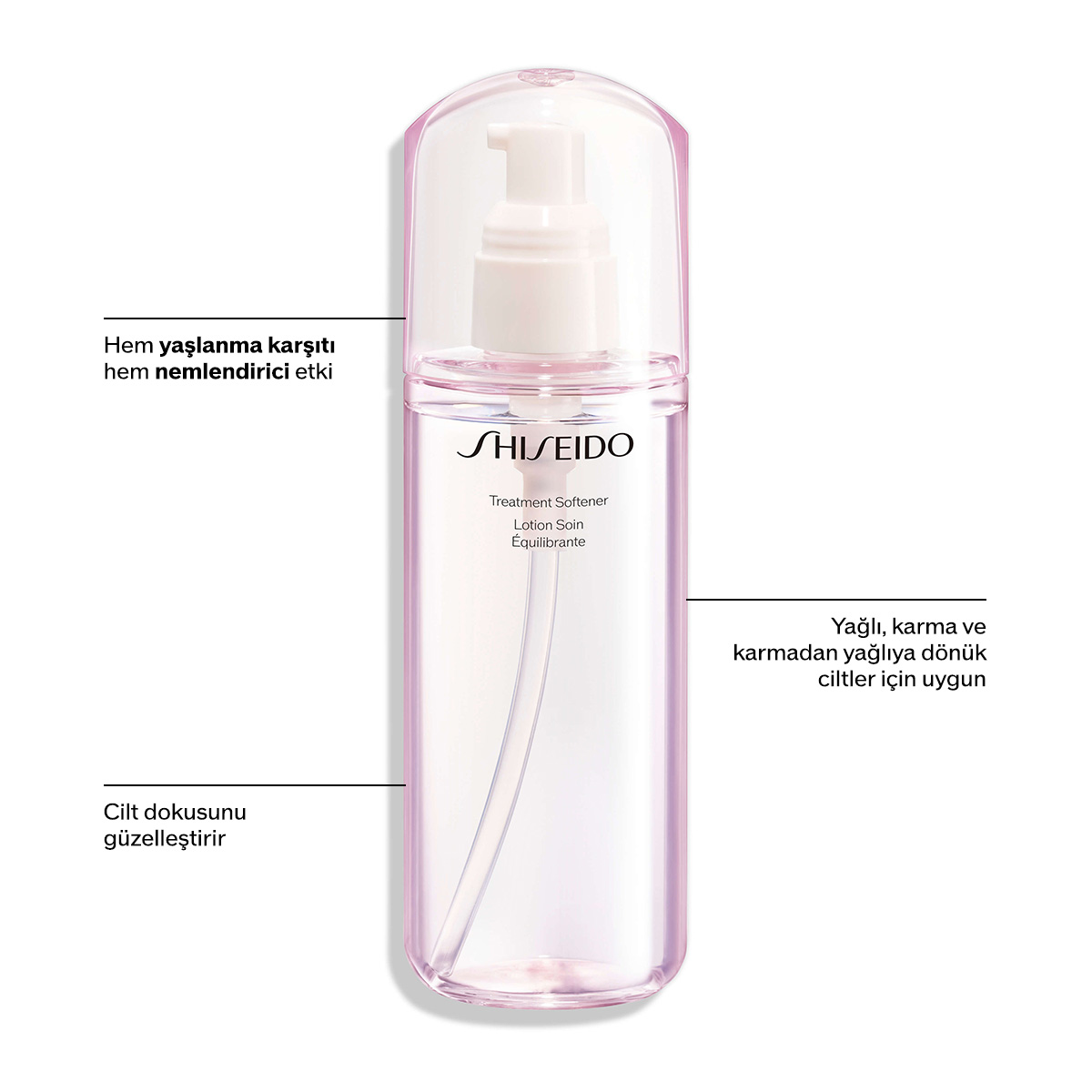 SHISEIDO - TREATMENT SOFTENER - Karma/Yağlı Ciltler İçin 24 Saat Etkili Yumuşatıcı Losyon