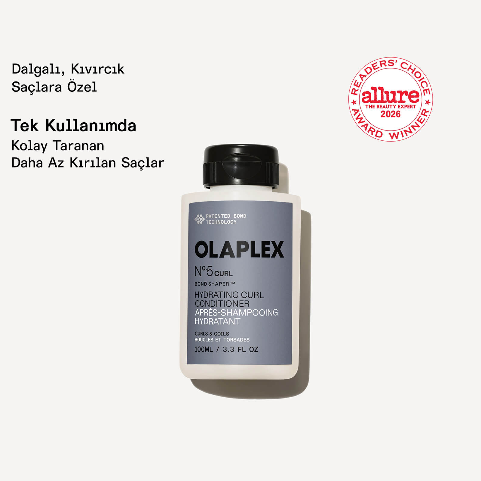 OLAPLEX - No. 5 CURL BOND SHAPER HYDRATING CURL CONDITIONER - Dalgalı, Kıvırcık Saçlar İçin Bukle Belirginleştirici ve Nemlendirici Bakım Kremi 