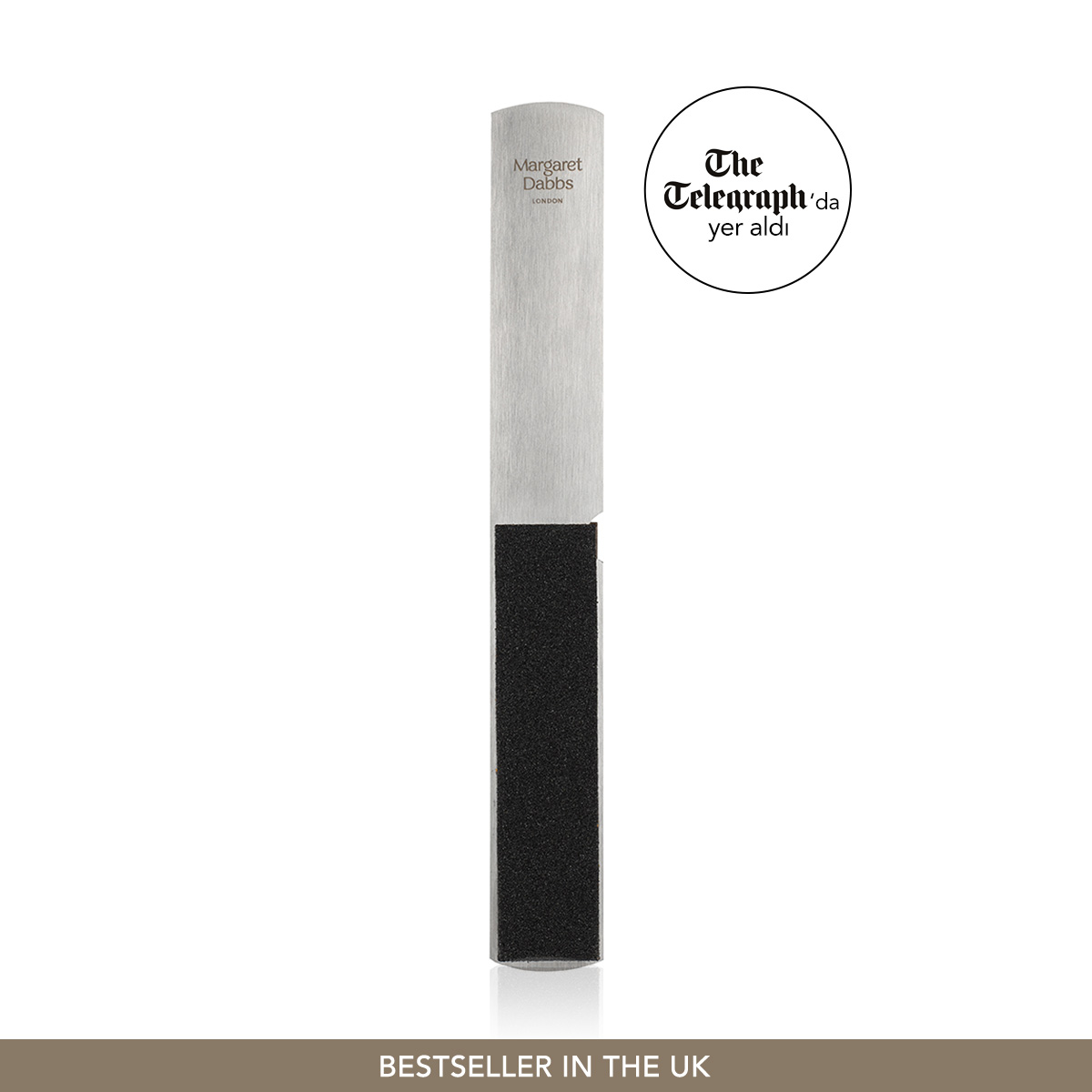 MARGARET DABBS LONDON - PROFESSIONAL FOOT FILE + 2 REPLACEMENT PADS - Profesyonel Ayak & Topuk Törpüsü (2 Yedek Aparat)