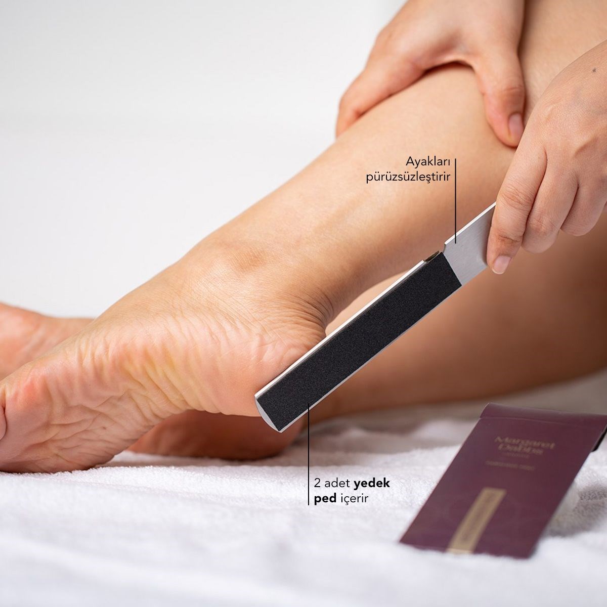 PROFESSIONAL FOOT FILE + 2 REPLACEMENT PADS 3