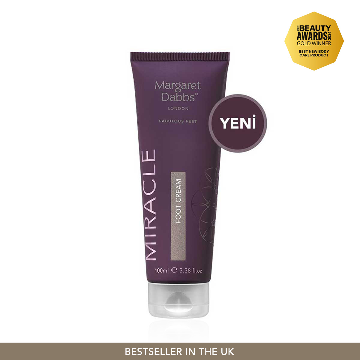 MARGARET DABBS LONDON - MIRACLE FOOT CREAM - Ayakları Tedavi Eden, Yenileyen, Koruyan Ödüllü Gece Ayak Bakım Kremi