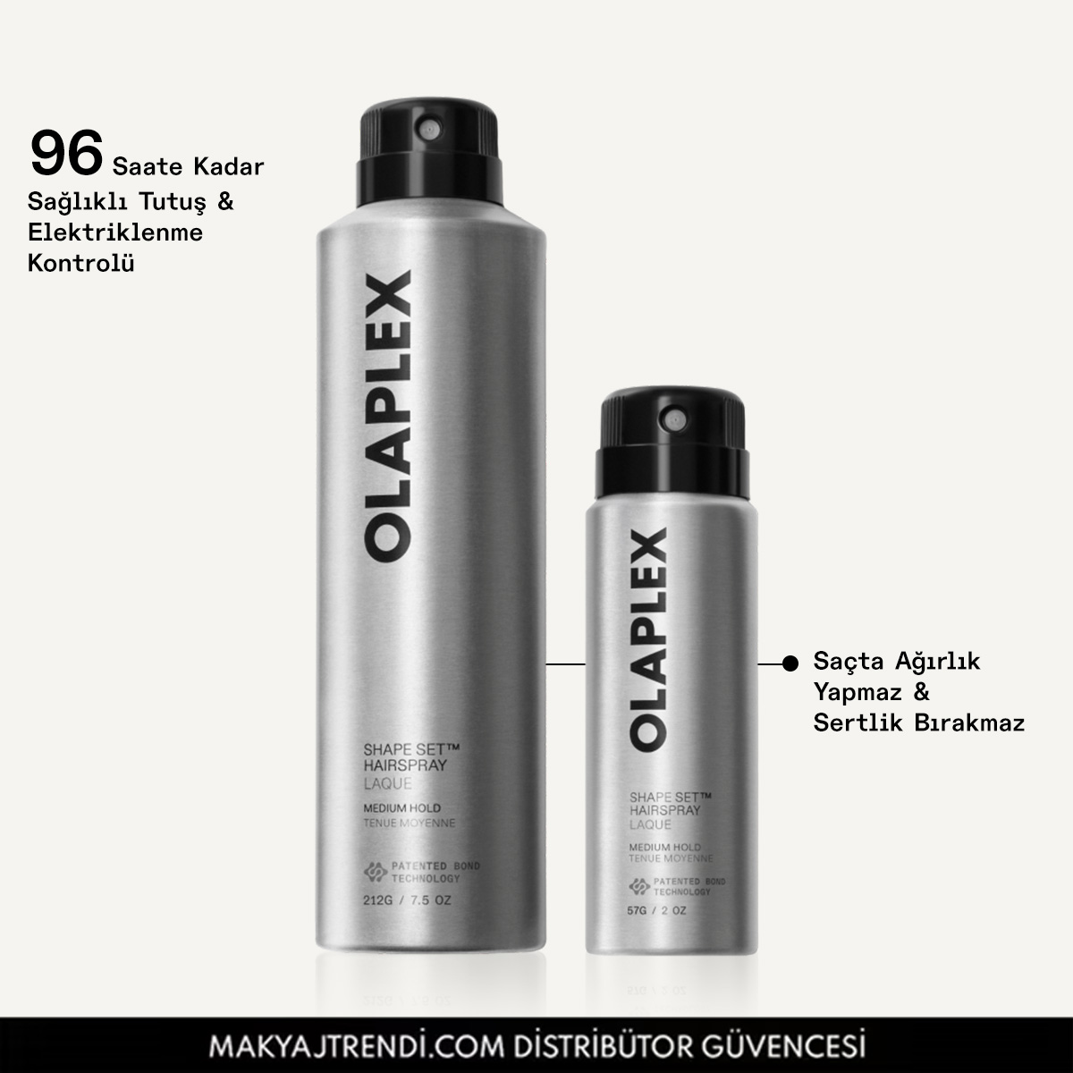 OLAPLEX - DAILY & TRAVEL HAIRSPRAY DUO - Ağırlık Hissi Bırakmayan, Onarıcı ve Şekillendirici Sabitleyici Saç Spreyi Seti