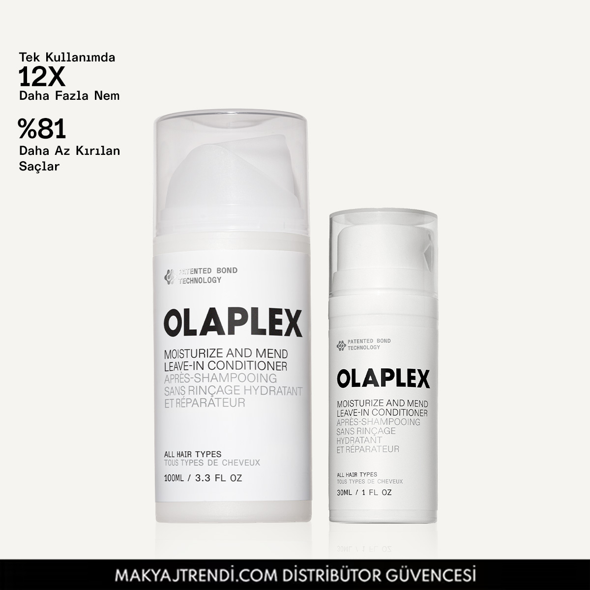 OLAPLEX - STAY & GO LEAVE-IN DUO - Bağ Güçlendirici Durulanmayan İkili Saç Kremi Seti 