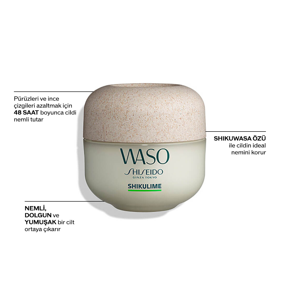SHISEIDO - WASO SHIKULIME MEGA HYDRATING MOISTURIZER - 24 Saat Etkili Yoğun Nemlendirici Krem – Normalden Kuruya Dönük Ciltler