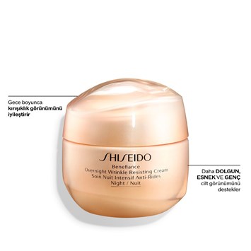 SHISEIDO - BENEFIANCE OVERNIGHT WRINKLE RESISTING CREAM - Kırışıklık Karşıtı Gece Bakım Kremi