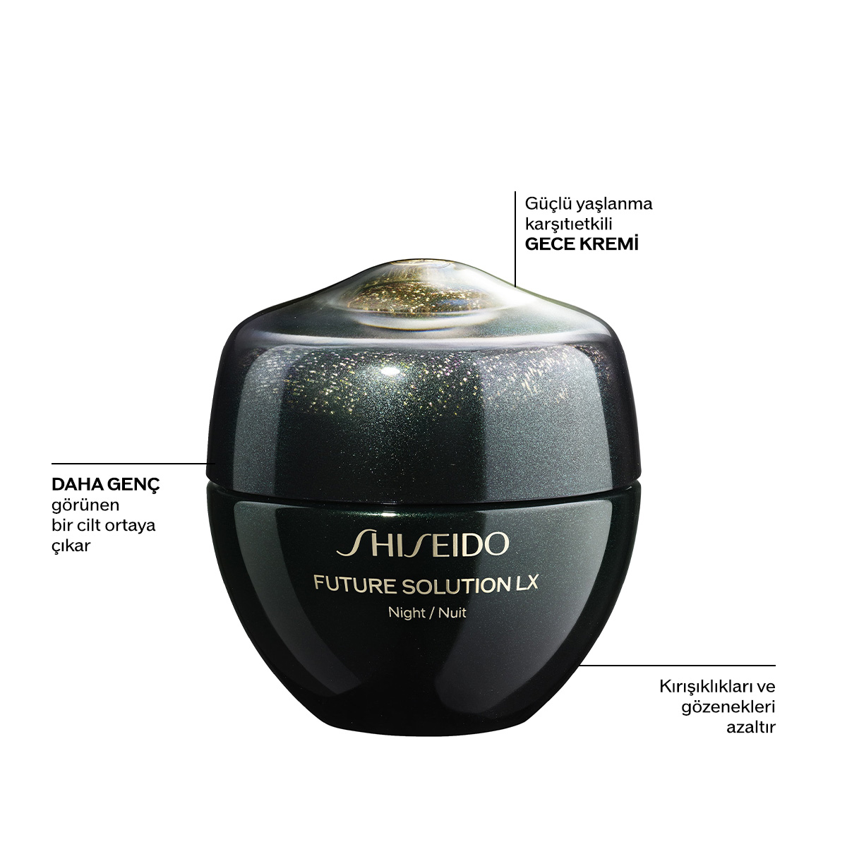 SHISEIDO - FUTURE SOLUTION LX TOTAL REGENERATING CREAM - Yaşlanma Karşıtı Yüksek Performanslı Lüks Gece Kremi