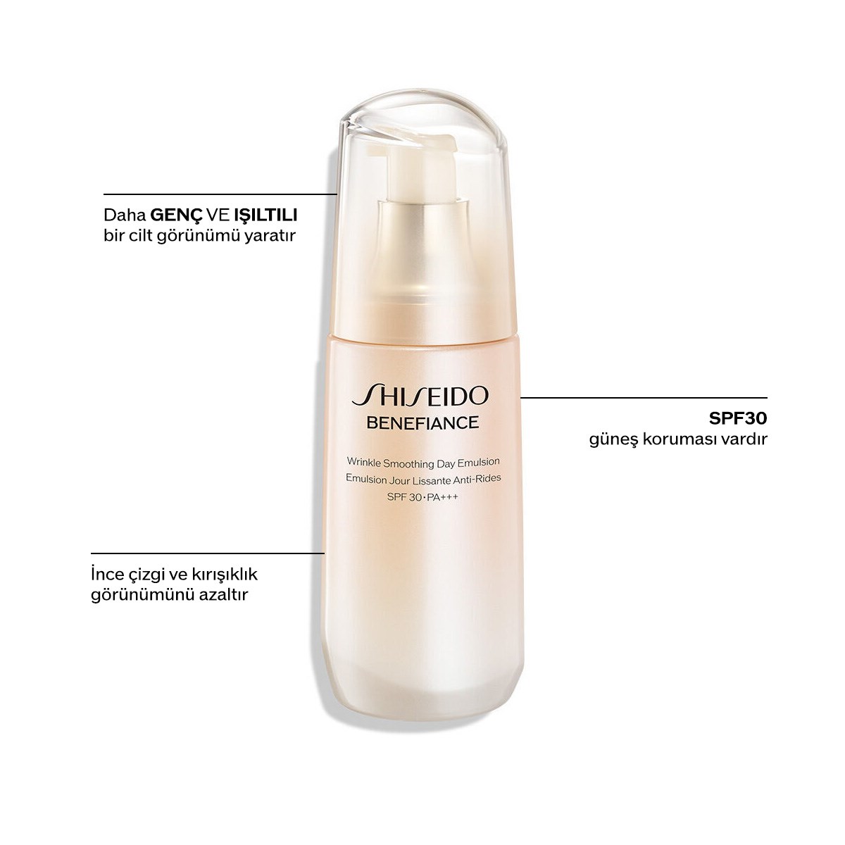 BENEFIANCE WRINKLE SMOOTHING DAY EMULSION SPF30 1