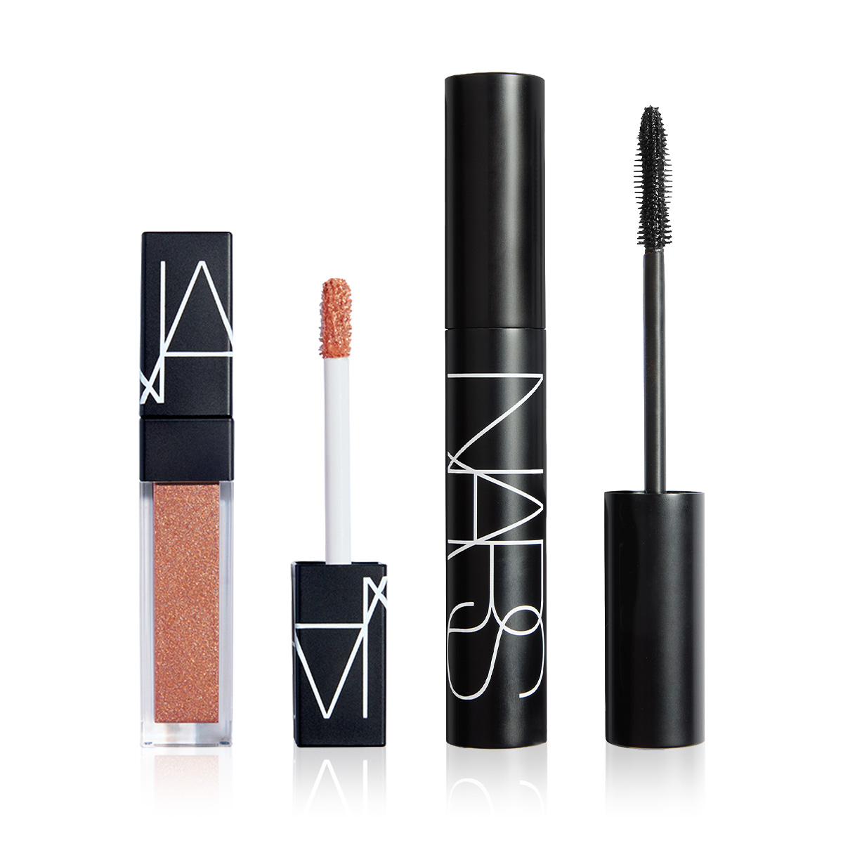 NARS - SPARKLE & VOLUME DUO - Yoğun Pigmentli Likit Far & Kirpiklere Hacim, Uzunluk Ve Lifting Etkisi Kazandıran Maskara Seti