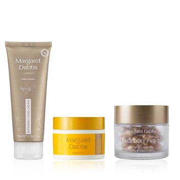 MARGARET DABBS LONDON - THE CASHMERE HANDS SET - Yaşlanma Karşıtı El Bakım Kapsülü & Kolajeni Artıran El Serumu & 72 Saate Kadar Nem Sağlayan, Onarıcı El Kremi Seti
