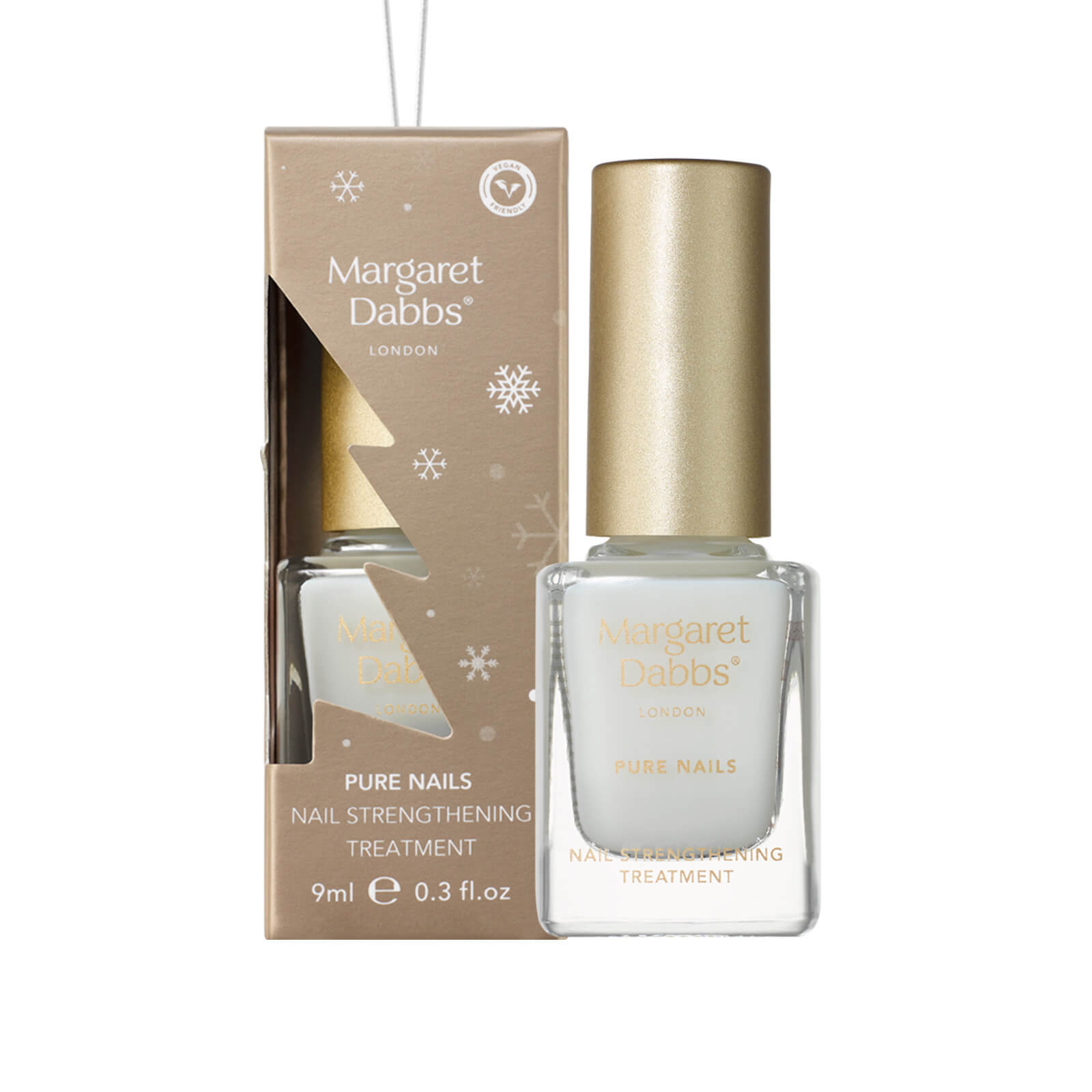 MARGARET DABBS LONDON - PURE NAIL STRENGTHENING TREATMENT CHRISTMAS TREE BAUBLE - THE KING'S ROAD - Yılbaşı Özel Tırnak Güçlendirici Beyaz Oje 