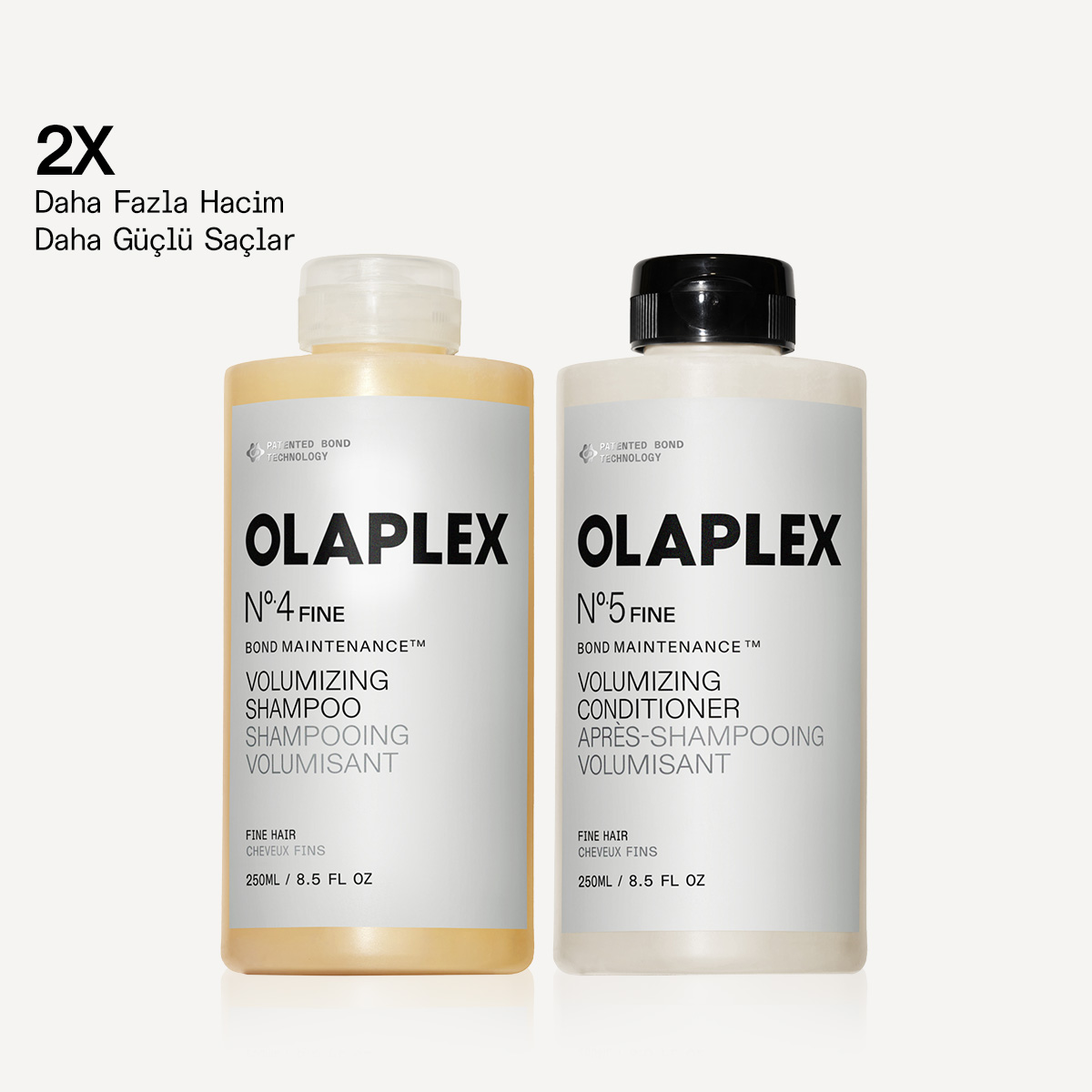 OLAPLEX - FINE BOND MAINTENANCE CLEANSE & CONDITION DUO - İnce Telli Saçlar İçin Bağ Güçlendirici ve Hacim Veren Şampuan & Saç Kremi Seti