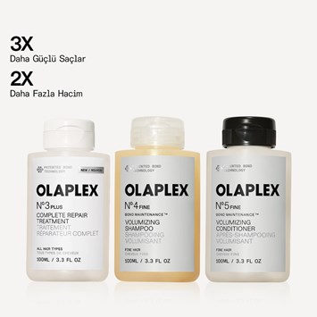 OLAPLEX - FINE BOND MAINTENANCE SYSTEM TRAVEL TRIO - İnce Telli Saçlar İçin Anında Yoğun Onarıcı & Bağ Güçlendirici & Hacim Veren Saç Bakım Seti