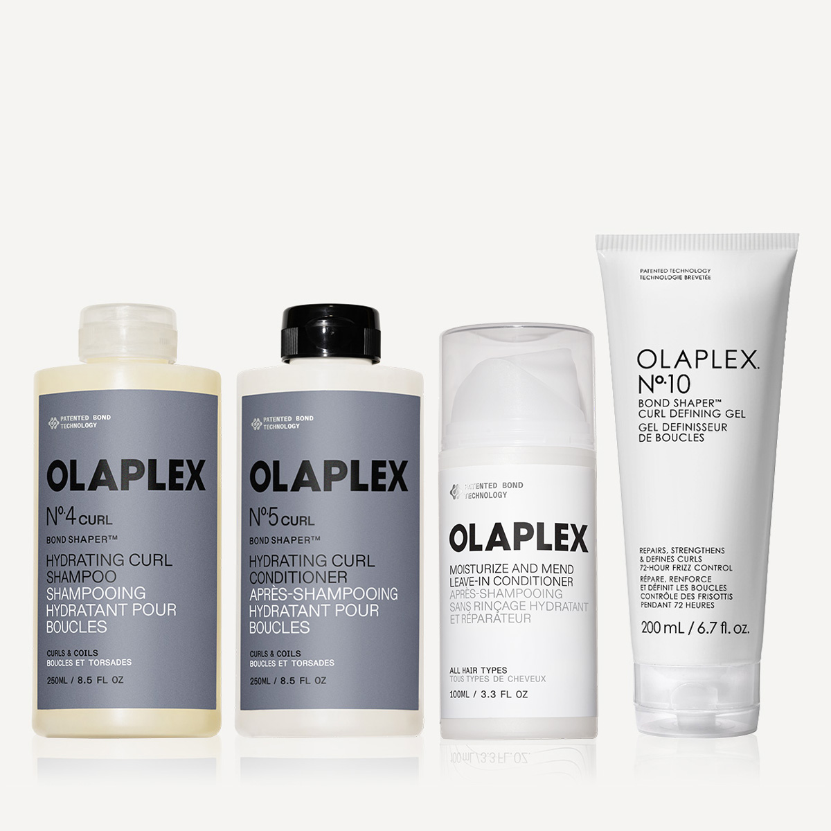 OLAPLEX - CURL MOISTURE STYLING SET - Dalgalı, Kıvırcık Saçlar İçin Bukle Belirginleştirici Şampuan, Saç Kremi, Bukle Şekillendirici Jel & Bağ Güçlendirici Durulanmayan Saç Kremi Seti