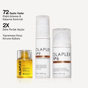 OLAPLEX - ANTI-FRIZZ TRIO - Elektriklenme Karşıtı Nemlendirici & Bağ Güçlendirici Üçlü Set