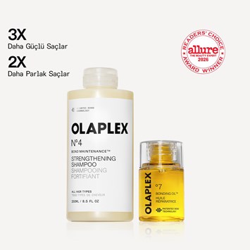 OLAPLEX - CLEAN & SHINE DUO - Saçları Temizleyen ve Parlaklaştıran Bağ Güçlendirici Şampuan & Saç Bakım Yağı Seti