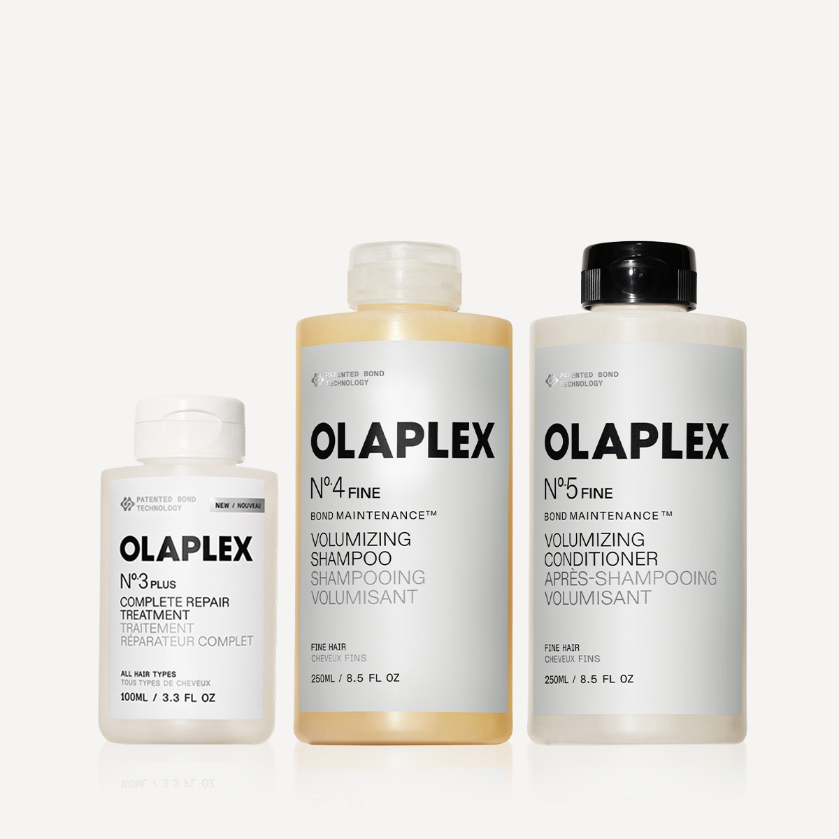 OLAPLEX - FINE BOND MAINTENANCE SYSTEM - İnce Telli Saçlar İçin Anında Yoğun Onarıcı & Bağ Güçlendirici & Hacim Veren Saç Bakım Seti