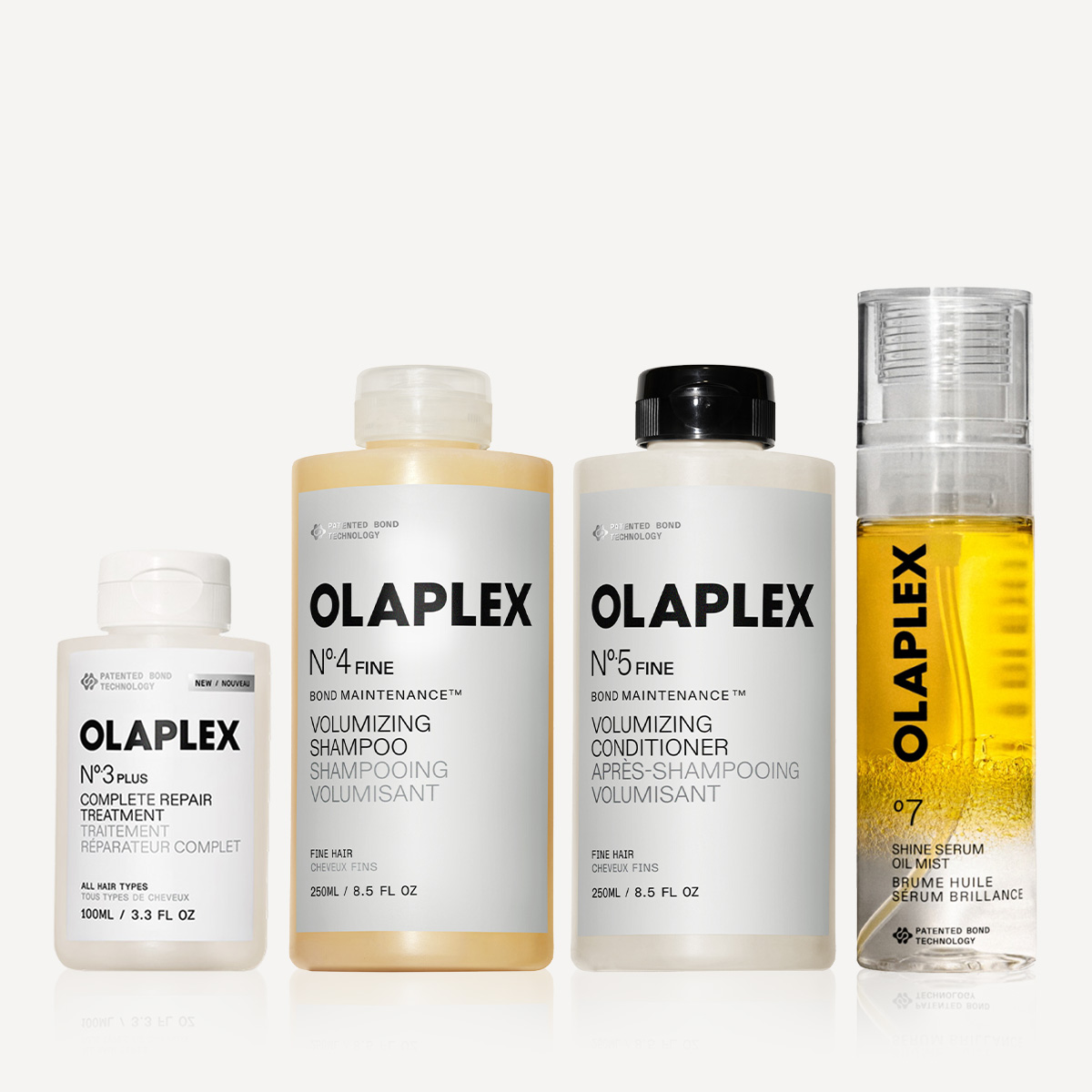 OLAPLEX - THE WEIGHTLESS VOLUME RITUAL - İnce Telli Saçlar İçin Bağ Güçlendirici & Yoğun Onarıcı & Anında Parlaklık ve Hacim Veren Bakım Seti