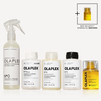 OLAPLEX - ALL ABOUT BOND REPAIR KIT - Saçtaki Bağları Onaran, Güçlendiren ve Parlaklık Kazandıran Saç Bakım Seti