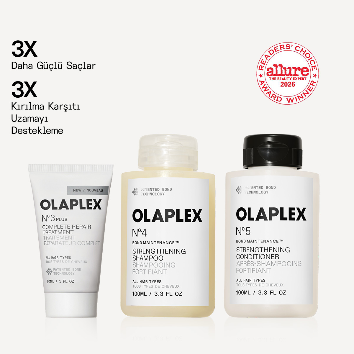 OLAPLEX - HELLO HEALTHY HAIR STARTER SET - Bağ Güçlendirici & Saçların Sağlıklı Olmasını Sağlayan Bakım Seti