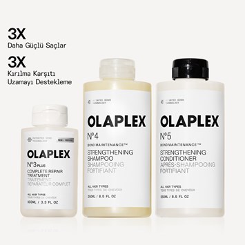 OLAPLEX - BOND MAINTENANCE SYSTEM - Bağ Güçlendirici & Anında Yoğun Onarıcı Üçlü Bakım Seti