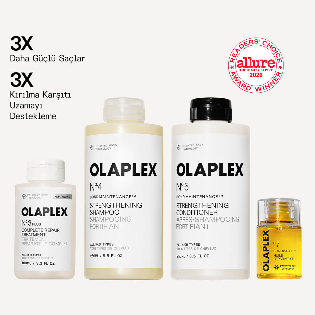 OLAPLEX - GOOD REPAIR & GET YOUR SHINE ON SET - Bağ Güçlendirici, Yoğun Onarıcı ve Parlaklık Artırıcı Saç Bakım Seti