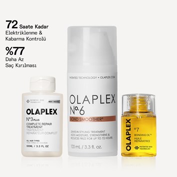 OLAPLEX - FRIZZ FREE HAIR PERFECTION SET - Bağ Güçlendirici & Elektriklenme Karşıtı Üçlü Saç Bakım Seti