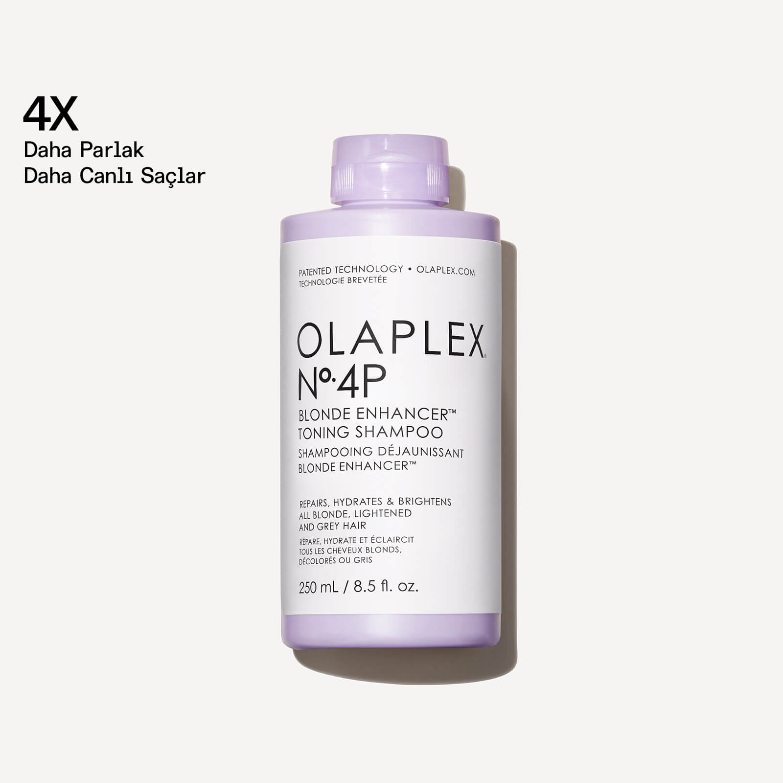 OLAPLEX - No. 4P BLONDE ENHANCER TONING SHAMPOO - Renk Koruyucu & Bağ Güçlendirici Mor Şampuan