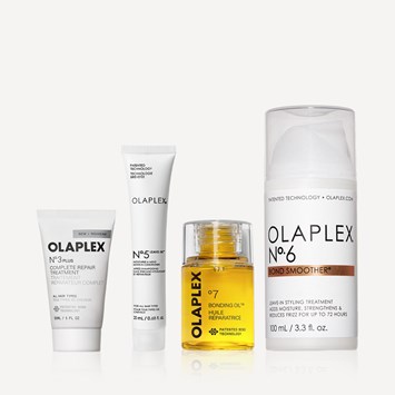 OLAPLEX - LESS FRIZZ, MORE SHINE KIT - Elektriklenmeyi Azaltan & Saçın Parlaklığını Artıran & Bağ Güçlendiren Saç Bakım Seti