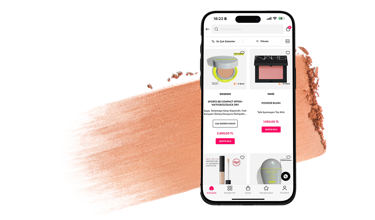 Makyaj Trendi App Landing Page